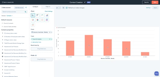 hubspot custom reports builder